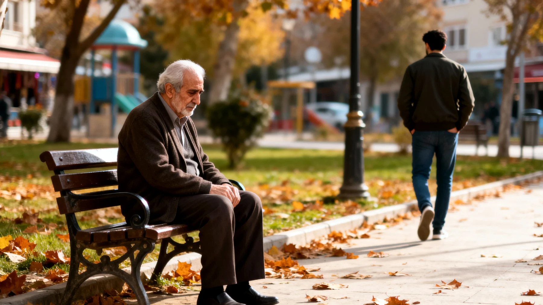 Büyükbaba, genç yetişkin torununun giderek daha fazla duygusal mesafe koyması ve artık kendisiyle vakit geçirmek istememesiyle başa çıkmakta zorlanıyor"