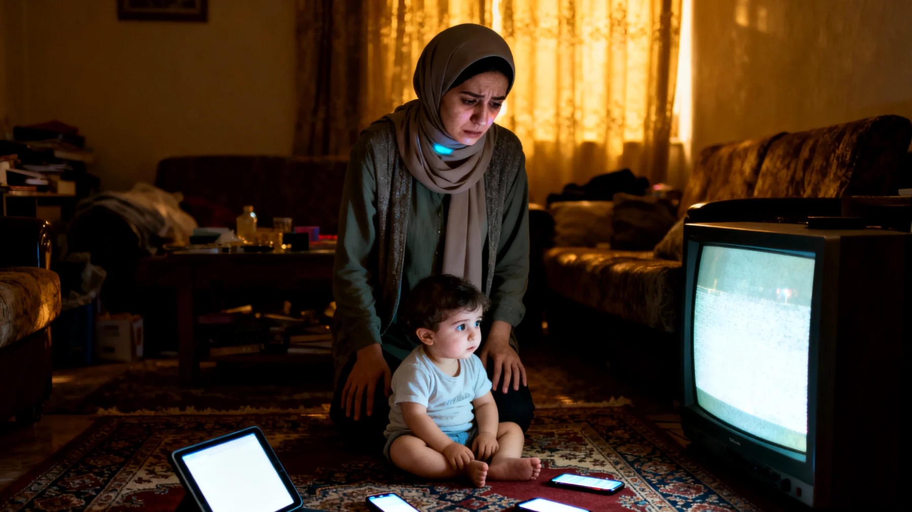 Anne, küçük çocuğunun tablet, akıllı telefon ve televizyon karşısında geçirdiği aşırı zamanı sınırlamakta zorlanıyor ve bu durum günlük rutinleri ve çocukla etkileşimi olumsuz etkiliyor"