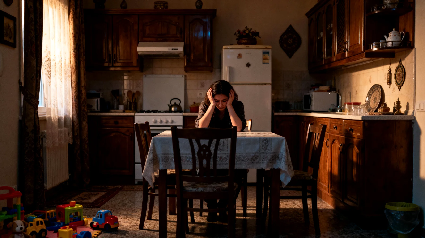 Küçük çocuklarına yeterince iyi bir anne olamadığını düşünen ve sürekli kendi yetersizliklerini sorgulayan bir anne, her küçük hatada kendini suçluyor ve bu durum hem kendi duygusal dengesini hem de çocuklarıyla kurduğu ilişkiyi olumsuz etkiliyor."