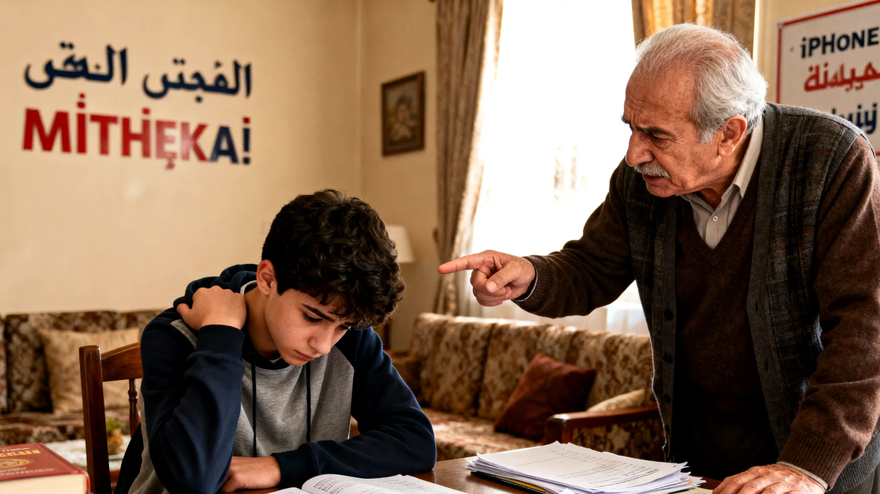 Büyükbaba, lise çağındaki torunu üzerinde akademik başarı, spor performansı ve gelecek kariyer beklentileri konusunda aşırı baskı kuruyor, bu da torununda stres ve yetersizlik hissi yaratıyor."