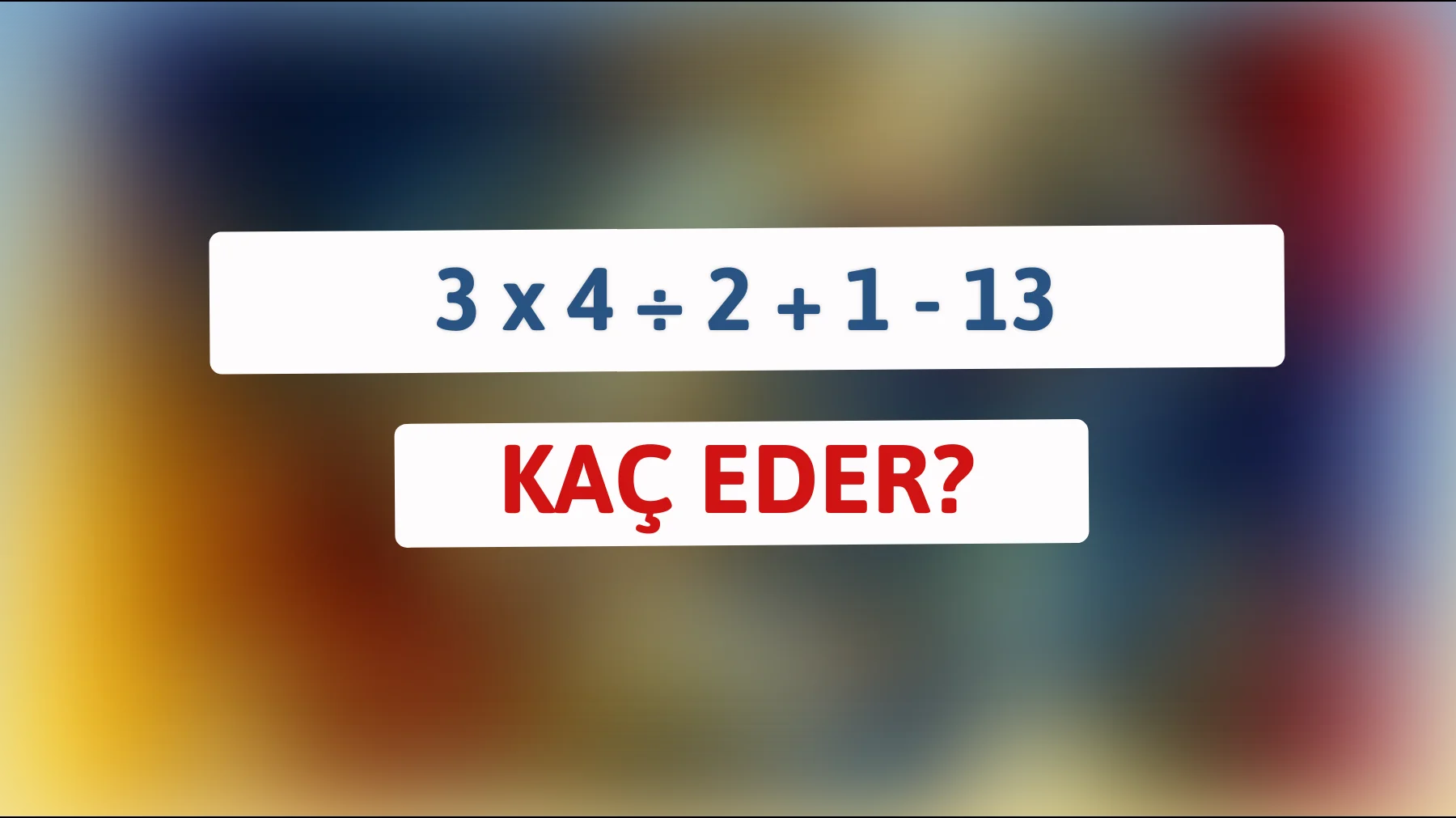 Bu matematik bilmecesini sadece dâhiler çözebilir: Sonucu bulabilir misin?"