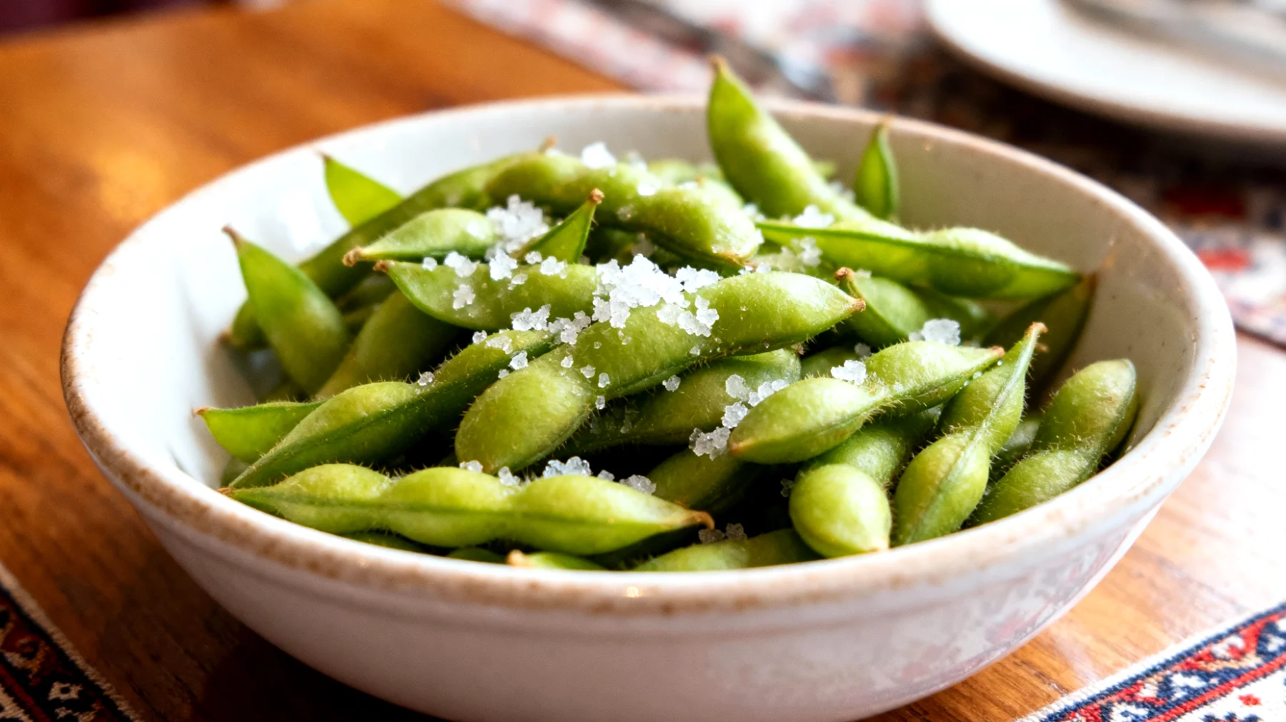 Edamame (taze soya fasulyesi)"